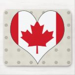 I Love Canada Mouse Pads