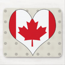 I Love Canada Mouse Pads
