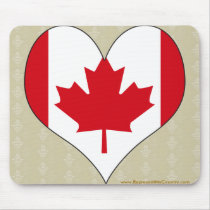 I Love Canada Mouse Mat