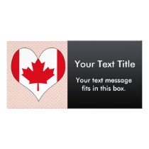 I Love Canada Photo Card Template