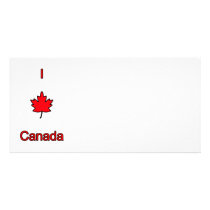 I Love Canada Photo Card Template
