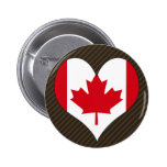I Love Canada Pinback Buttons