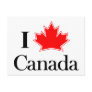 I LOVE CANADA POST CARD