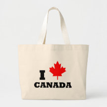 I Love Canada Tote Bag