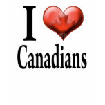 I Love Canadians t-shirts