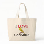 I Love Canaries bags