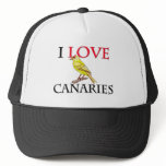 I Love Canaries hats