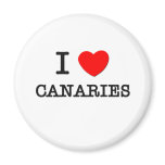 I Love Canaries magnets