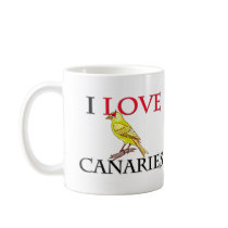 I Love Canaries Mug