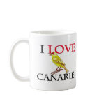 I Love Canaries mugs