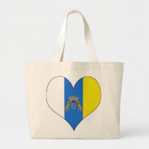 I Love Canary Islands Tote Bags