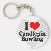 I love Candlepin Bowling Key Chains