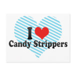 I Love Candy Strippers postcards