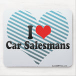 I Love Car Salesmans Mouse Pads