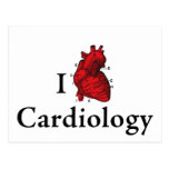 I love cardiology postcard