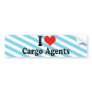 I Love Cargo Agents Bumper Sticker