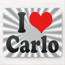 I love Carlo Mouse Pads