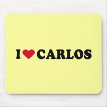 I LOVE CARLOS MOUSE MAT