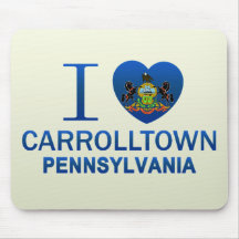 I Love Carrolltown, PA Mousepad