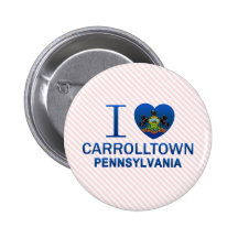 I Love Carrolltown, PA Pinback Button