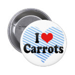 I Love Carrots Buttons