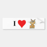 I love cat bumper stickers
