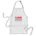 I LOVE CATERING MANAGERS aprons