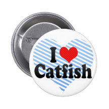 I Love Catfish Pin