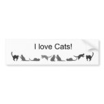 I love Cats bumper sticker bumper stickers