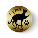 I LOVE CATS buttons