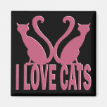 I LOVE CATS MAGNET