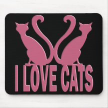 I LOVE CATS MOUSEPAD
