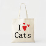 I Love Cats Tote Bag