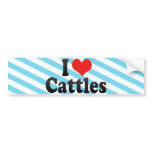 I Love Cattles bumper stickers