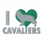 I Love Cavaliers Embroidered Shirt (T-Shirt)