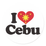 I Love Cebu stickers