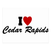 I Love Cedar Rapids Post Cards