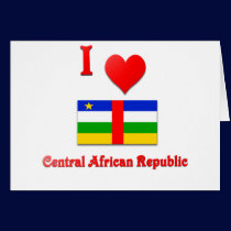 I Love Central African Republic cards