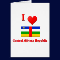 I Love Central African Republic cards