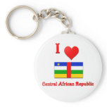 I Love Central African Republic keychains