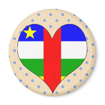 I Love Central African Republic Magnets