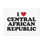 I Love Central African Republic Postcard