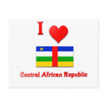 I Love Central African Republic postcards