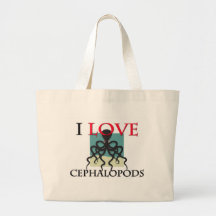 I Love Cephalopods Canvas Bag