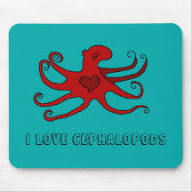 I love cephalopods mouse pad