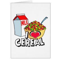 I LOVE CEREAL CARDS
