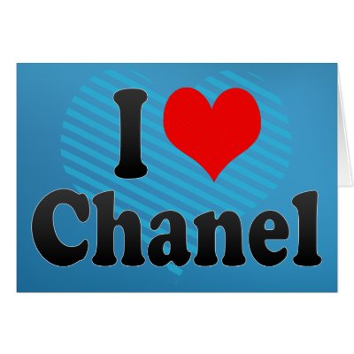 I love Chanel Greeting Card