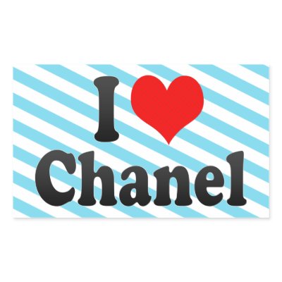 I love Chanel Rectangular Sticker