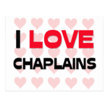 I LOVE CHAPLAINS POSTCARDS