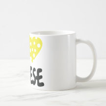 I love cheese icon mugs